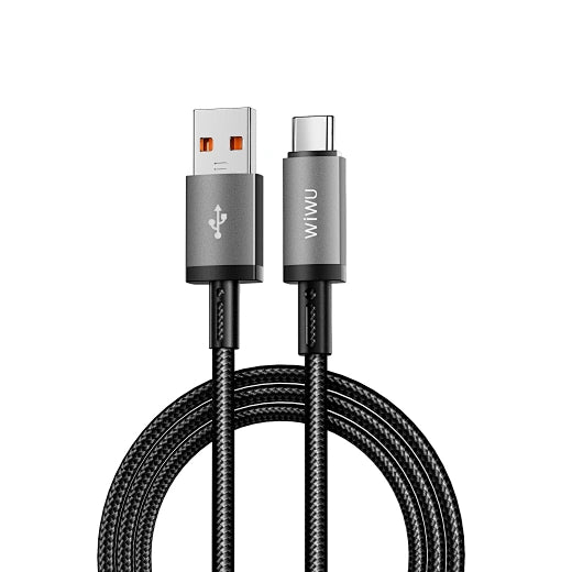 WiWU 1M Aluminum alloy Nylon braided TITAN LINK Series Charging Cable C-054