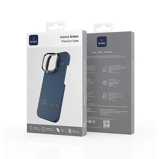 WiWU Aramid Fiber Phone Cases - Ultimate Protection and Functionality for iPhone 16 Pro and Huawei DCC-209