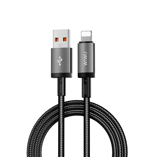 WiWU 1M Aluminum alloy Nylon braided TITAN LINK Series Charging Cable C-055