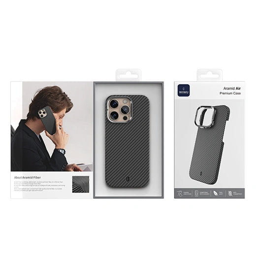 WiWU ARAMID Air Ultra Lightweight Kevlar Magnetic Phone Case - DCC-206