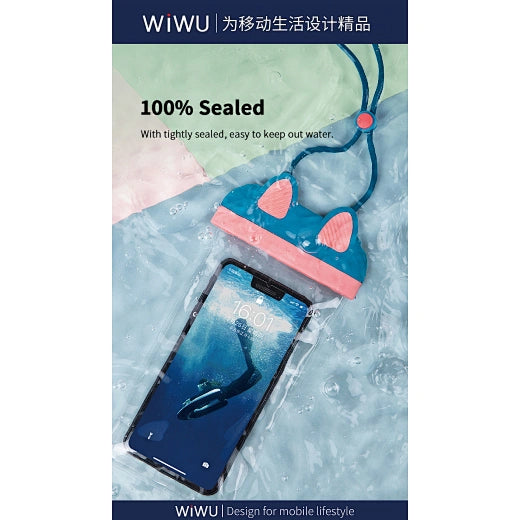 WiWU Kitty Waterproof Bag TPU Storage Bag for Swimming