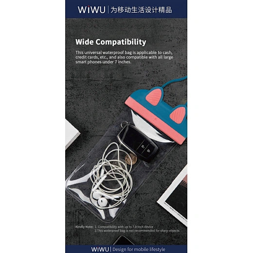 WiWU Kitty Waterproof Bag TPU Storage Bag for Swimming