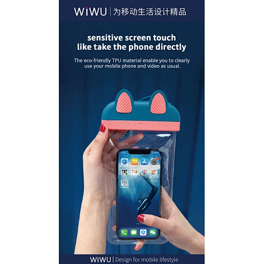 WiWU Kitty Waterproof Bag TPU Storage Bag for Swimming