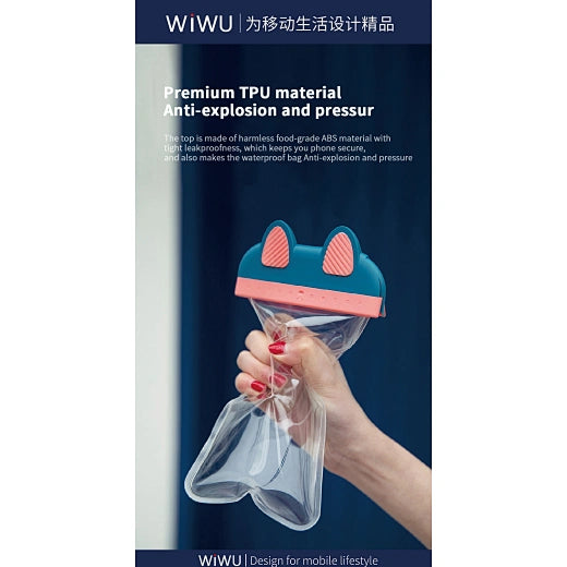 WiWU Kitty Waterproof Bag TPU Storage Bag for Swimming