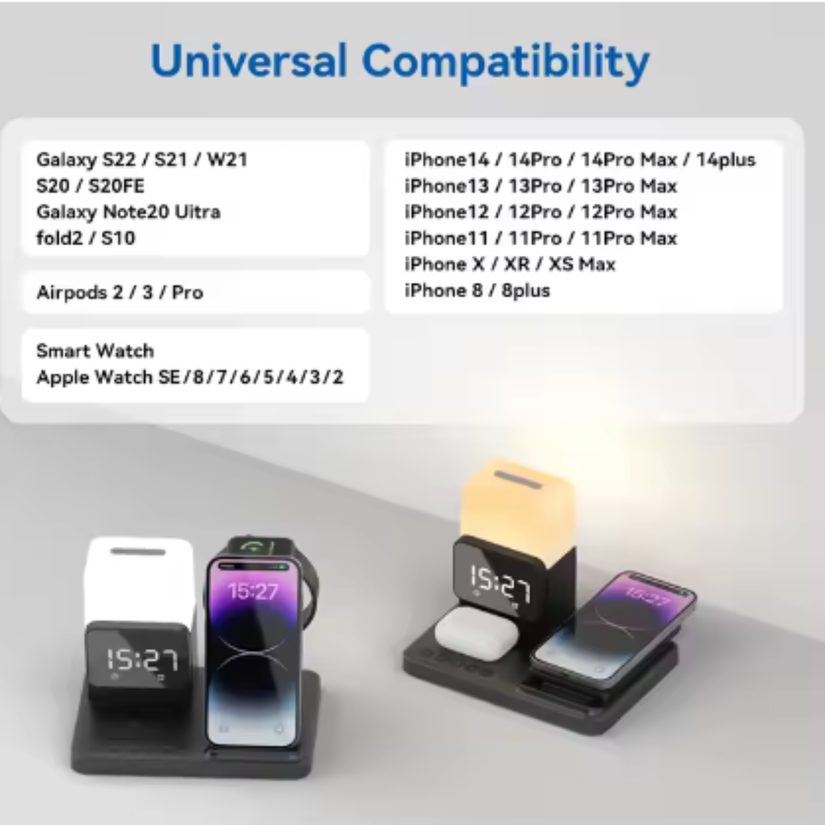 شاحن وايرلس  مع ضوء  طاولة - Astro Store