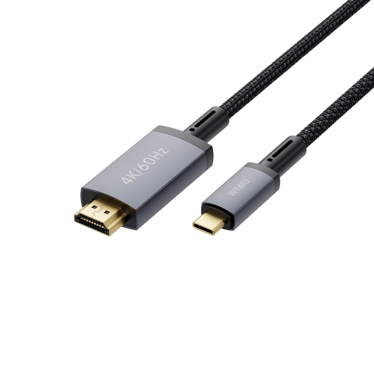 WiWU WI-C049 Legend USB Typye-C TO HDMI 4K \ 60Hz Cable - Black