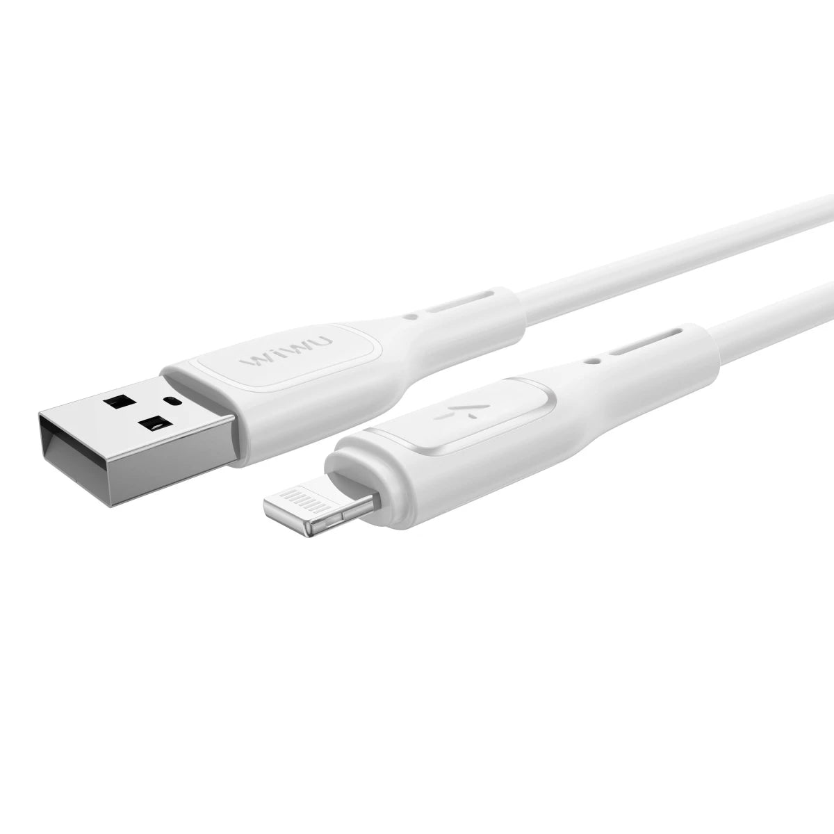 WiWU Wi-C042E A-L 2.4A Charging Cable USB - A to Lightning Data Transfer Cable 1M - White