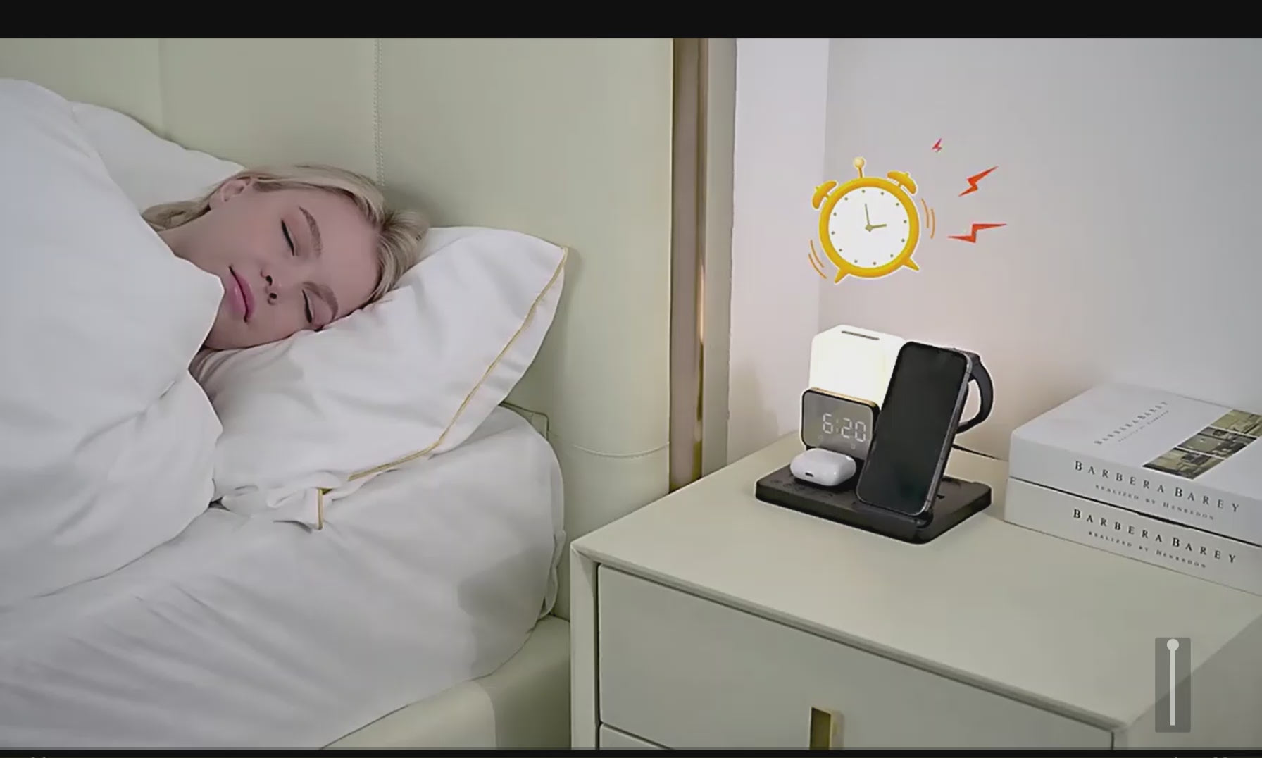 6-in-1 Wireless Charging Station with Ambient Table Light