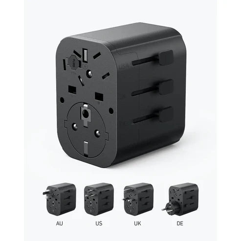 A9212K11 Anker PowerExtend USB-C Travel Adapter 30W Black - Astro Store