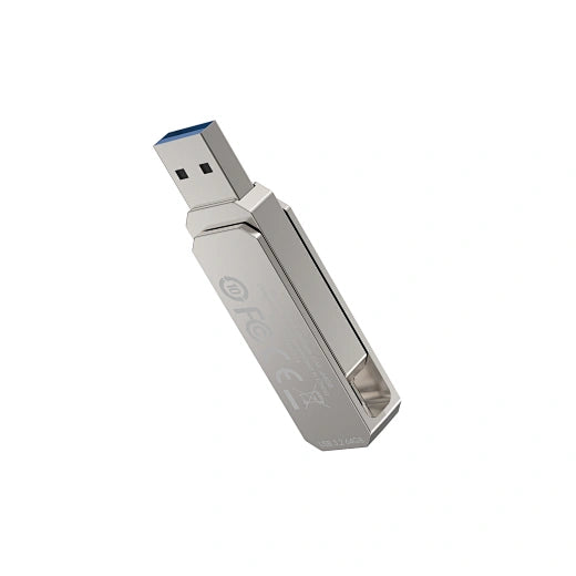 WiWU 2-IN-1 Portable Zinc Alloy USB3.2 Fast data transfer Flash Drive Memory FD003 -128GB