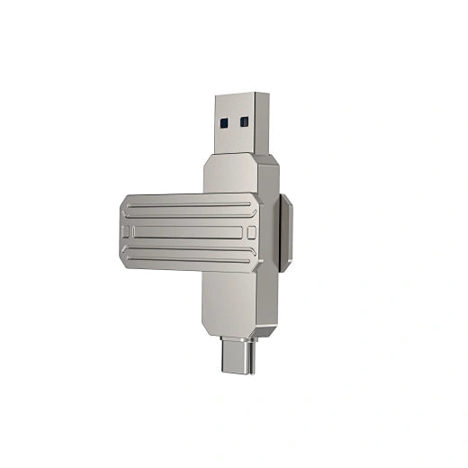 ذاكرة فلاش USB 3.2 محمولة 2 في 1 من سبائك الزنك من WiWU، نقل بيانات سريع، FD003 - سعة 128 جيجابايت