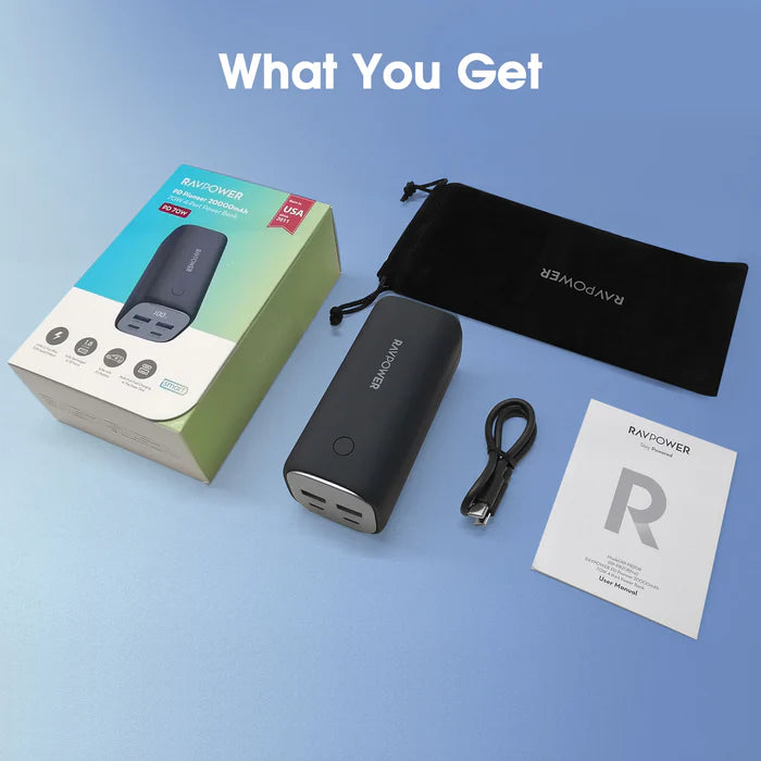 RAVPower RP-PB208 50W Total 20000mAh - Astro Store