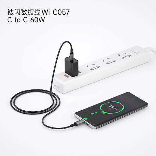 WiWU 1.2m 60W USB C to USB C TITAN LINK Series Fast Charging Cable