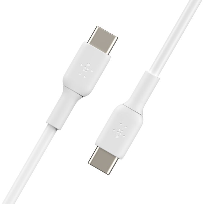 كابل Belkin CAB003bt2MWH BoostCharge USB-C إلى USB-C، 2 متر، أبيض