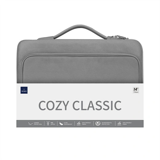 WiWU Cozy Classic Waterproof Polyester Laptop Sleeve Anti-drop Design Notebook