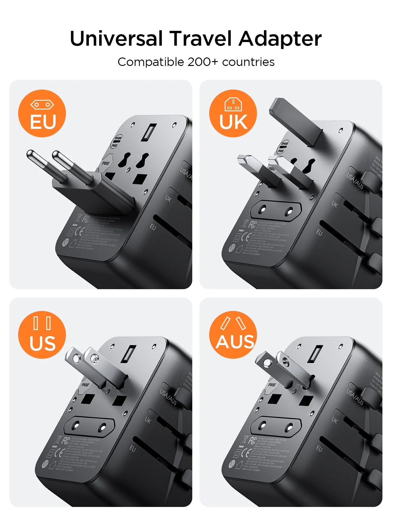 JOYROOM JR-TCW01 Universal Travel Adapter - Astro Store