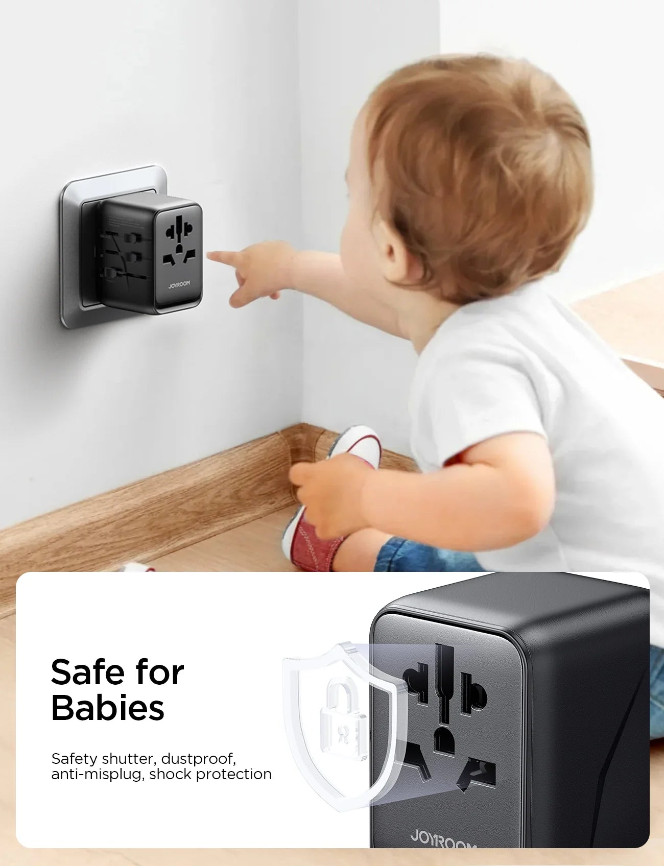 JOYROOM JR-TCW01 Universal Travel Adapter - Astro Store