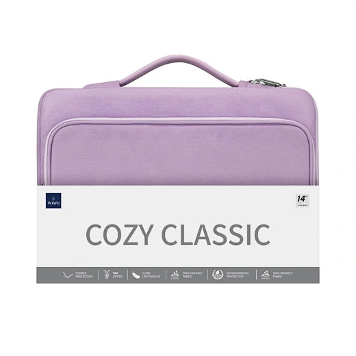 WiWU Cozy Classic Waterproof Polyester Laptop Sleeve Anti-drop Design Notebook