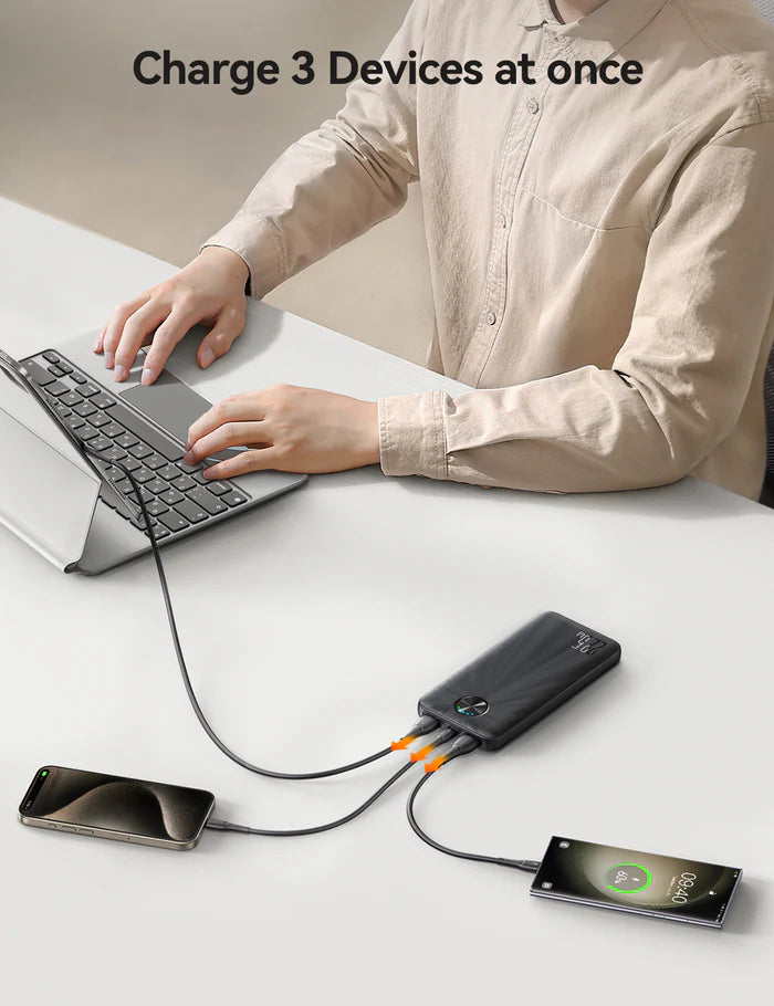 JOYROOM JR-PBF15 22.5W LED Fast Charging Power Bank 10000mAh - Astro Store