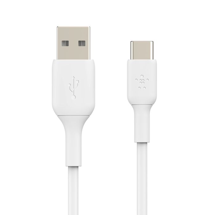 كابل Belkin CAB001bt1MWH BOOST CHARGE™ USB-A إلى USB-C، 1 متر، أبيض