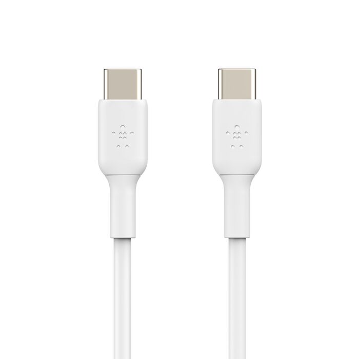 كابل Belkin CAB003bt2MWH BoostCharge USB-C إلى USB-C، 2 متر، أبيض