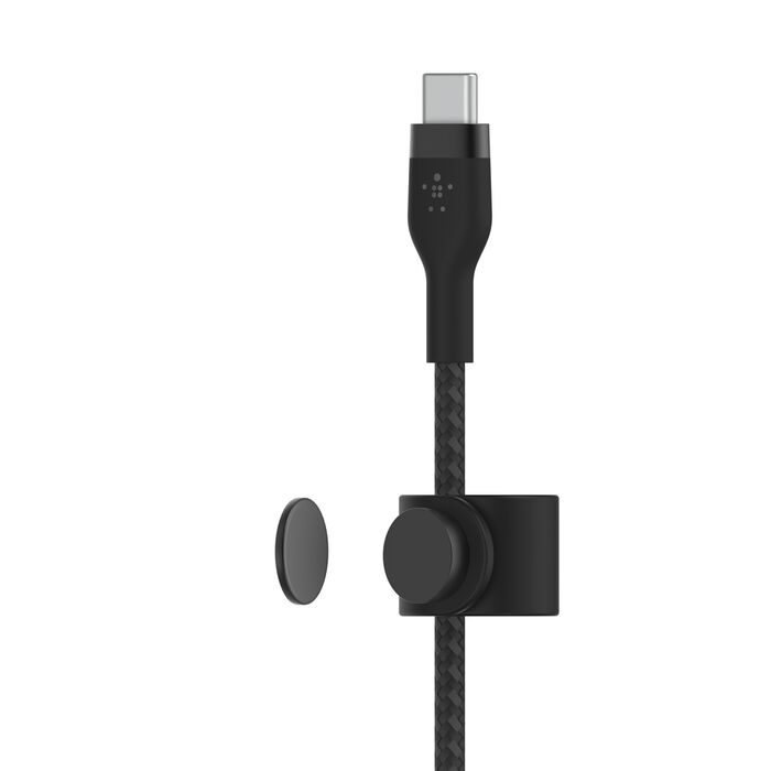 كابل Belkin CAA009bt3MBL BOOST Flex USB-C من السيليكون مع موصل Lightning