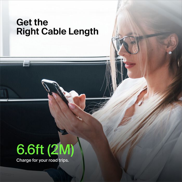 كابل Belkin CAB003bt1MBK BoostCharge USB-C إلى USB-C، بطول 1 متر، أسود