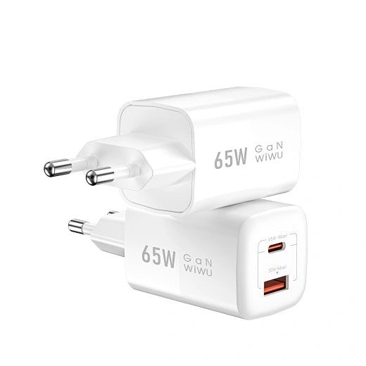 WiWU 65W USB Type C Super GaN Wall Charger