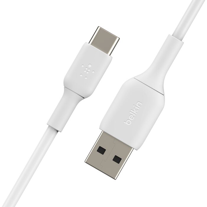كابل Belkin CAB001bt1MWH BOOST CHARGE™ USB-A إلى USB-C، 1 متر، أبيض