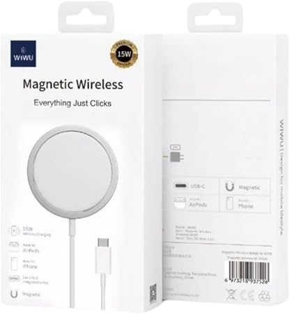شاحن لاسلكي WiWU 2 في 1 لساعة Apple و iPhone