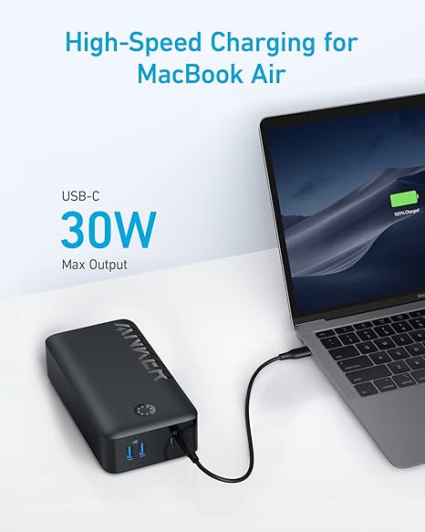 Anker Portable Charger, Power Bank, 40,000mAh 30W Battery Pack with USB-C High-Speed Charging, for MacBook, iPhone iPhone 15/15 Plus/15 Pro/15 Pro Max, iPhone14/13/12 Series, Samsung Galaxy, iPad - Astro Store