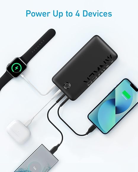 Anker Portable Charger, Power Bank, 40,000mAh 30W Battery Pack with USB-C High-Speed Charging, for MacBook, iPhone iPhone 15/15 Plus/15 Pro/15 Pro Max, iPhone14/13/12 Series, Samsung Galaxy, iPad - Astro Store