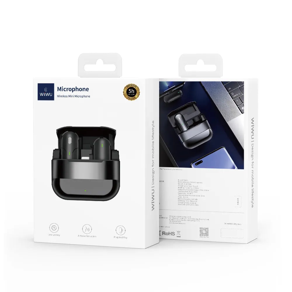 Wiwu - Wireless Mini Microphone Wi-WM001 - Astro Store