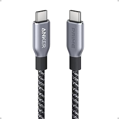 كابل Anker Prime USB-C إلى USB-C A88E2011 بطول 3 أقدام، 240 واط، أسود