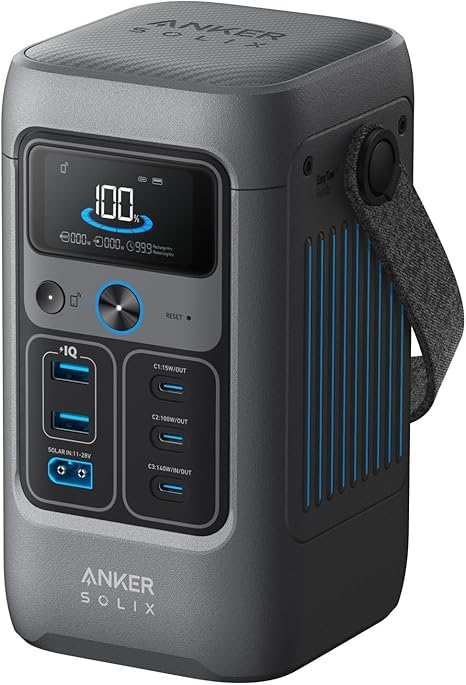 محطة طاقة محمولة A17270Z1 Anker SOLIX C200 DC باللون الرمادي الداكن