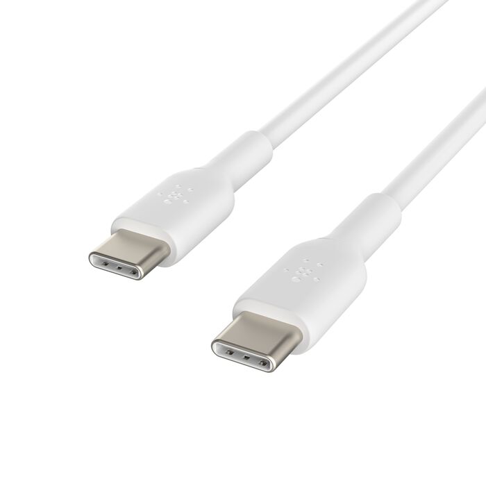 كابل Belkin CAB003bt2MWH BoostCharge USB-C إلى USB-C، 2 متر، أبيض