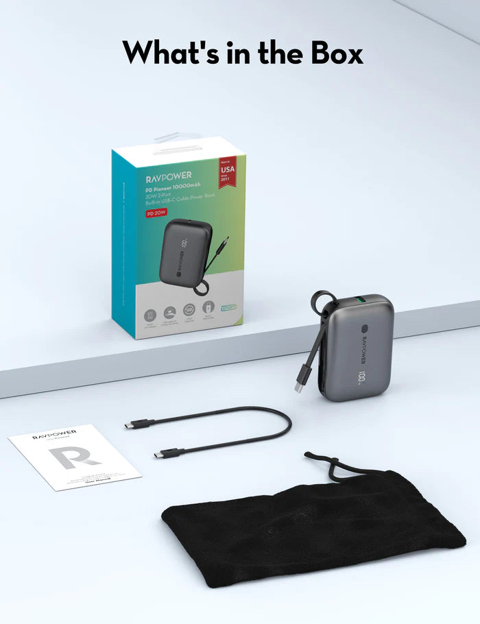 RAVPower 3-Port Power Bank, 10000mAh RP-PB1224 - Astro Store