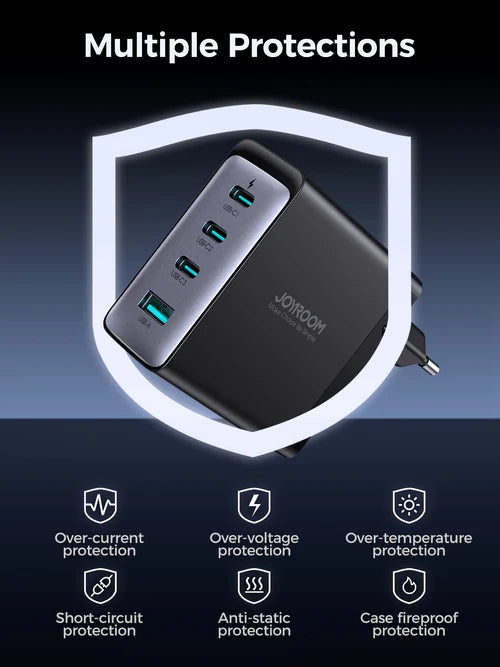 JOYROOM GaN Ultra JR-TCG04EU  100W 3C1A Fast Charger - Astro Store