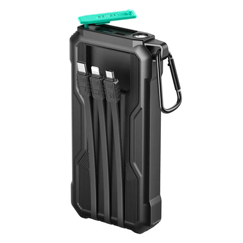 JOYROOM JR-L016 2.4A Power Bank 10000mAh with Three Cables - Astro Store