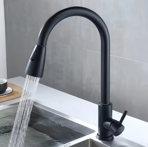 Luxury Contemporary Kitchen Faucet with Pull Down Sprayer - Astro Store