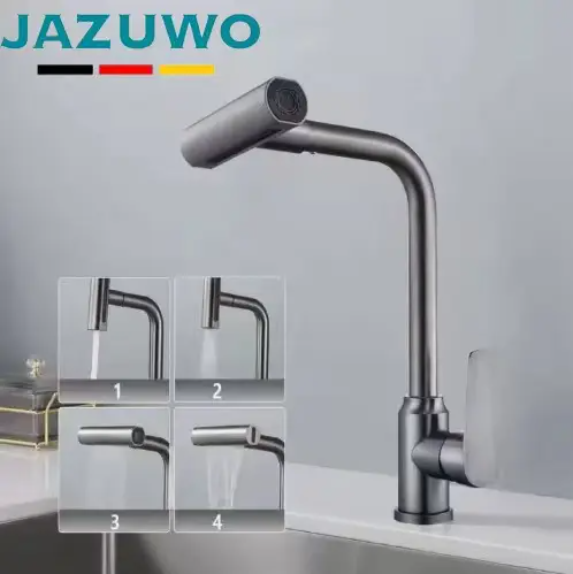 Luxury Contemporary Kitchen Faucet with Pull Down Sprayer - 2 - Astro Store