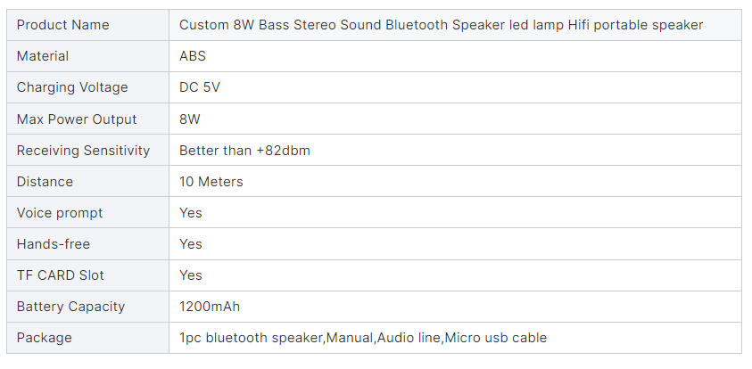 Bluetooth Smart Speaker - F10 السماعة الذكية