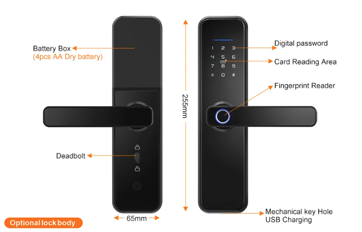 Smart Key Lock TYUH - قفل الباب الذكي