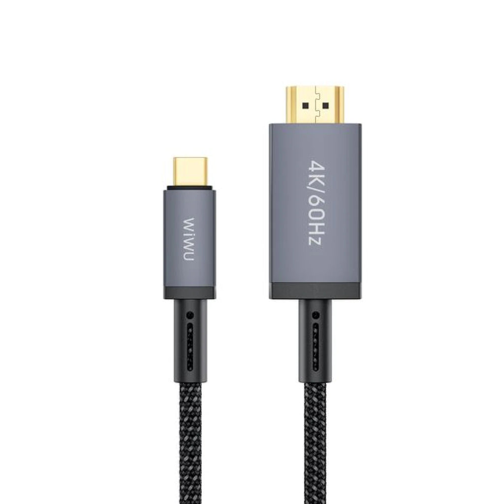 كابل WiWU WI-C049 Legend USB Typee-C إلى HDMI 4K \ 60Hz - أسود
