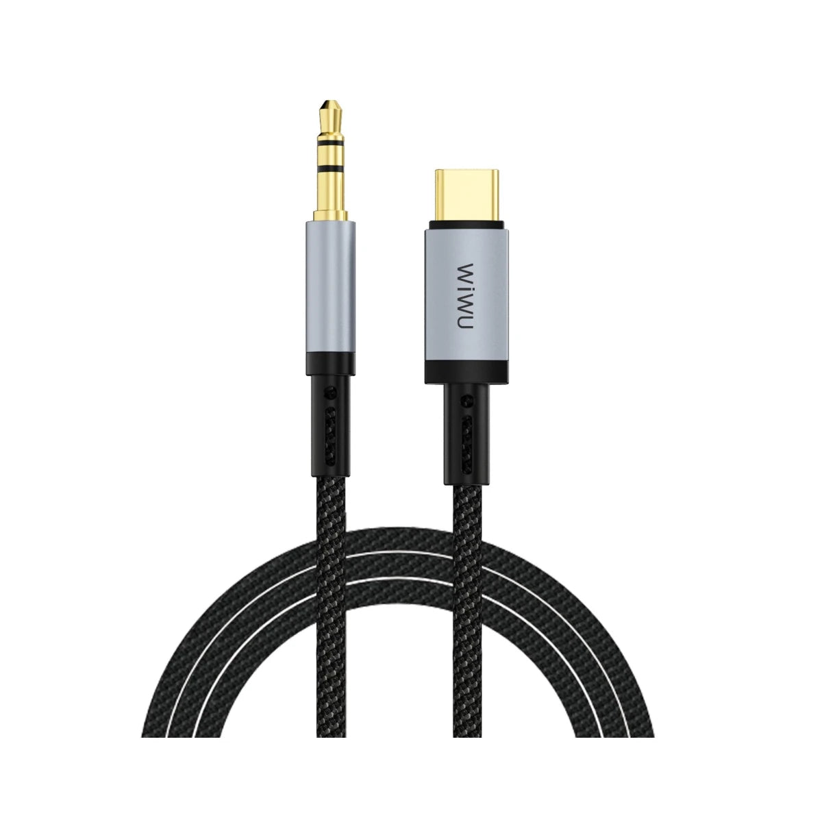 كابل WIWU Wi-C048T Legend Audio Series Type-C إلى Aux مقاس 3.5 مم بطول 1.5 متر - أسود