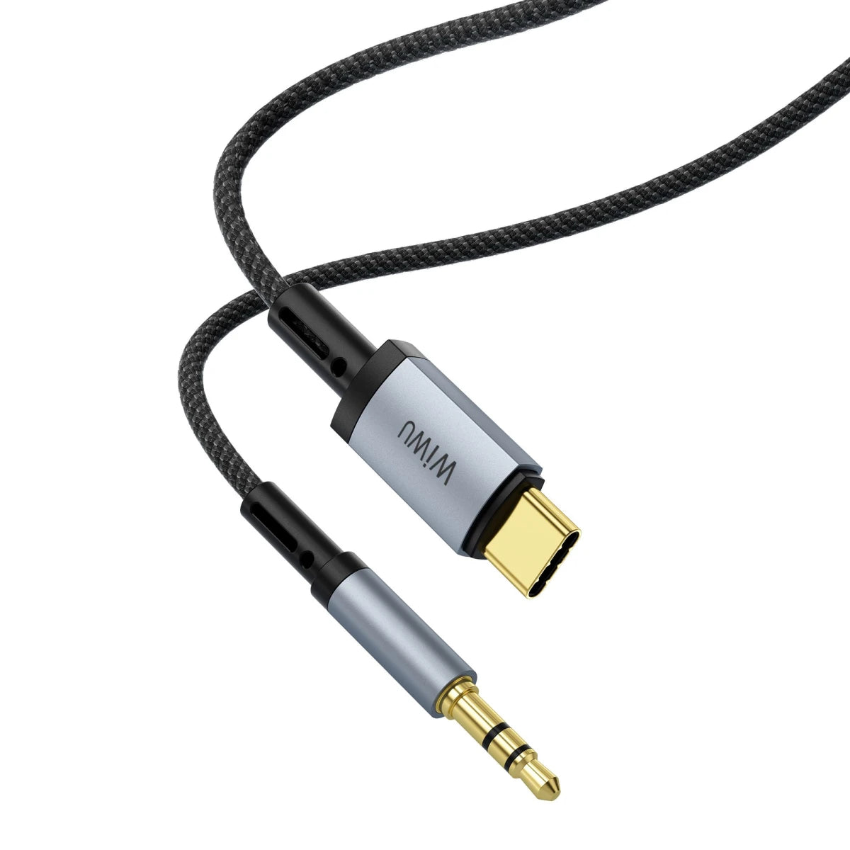 كابل WIWU Wi-C048T Legend Audio Series Type-C إلى Aux مقاس 3.5 مم بطول 1.5 متر - أسود