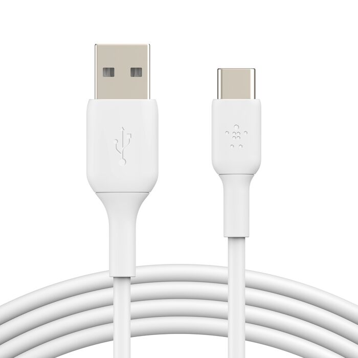 كابل Belkin CAB001bt1MWH BOOST CHARGE™ USB-A إلى USB-C، 1 متر، أبيض