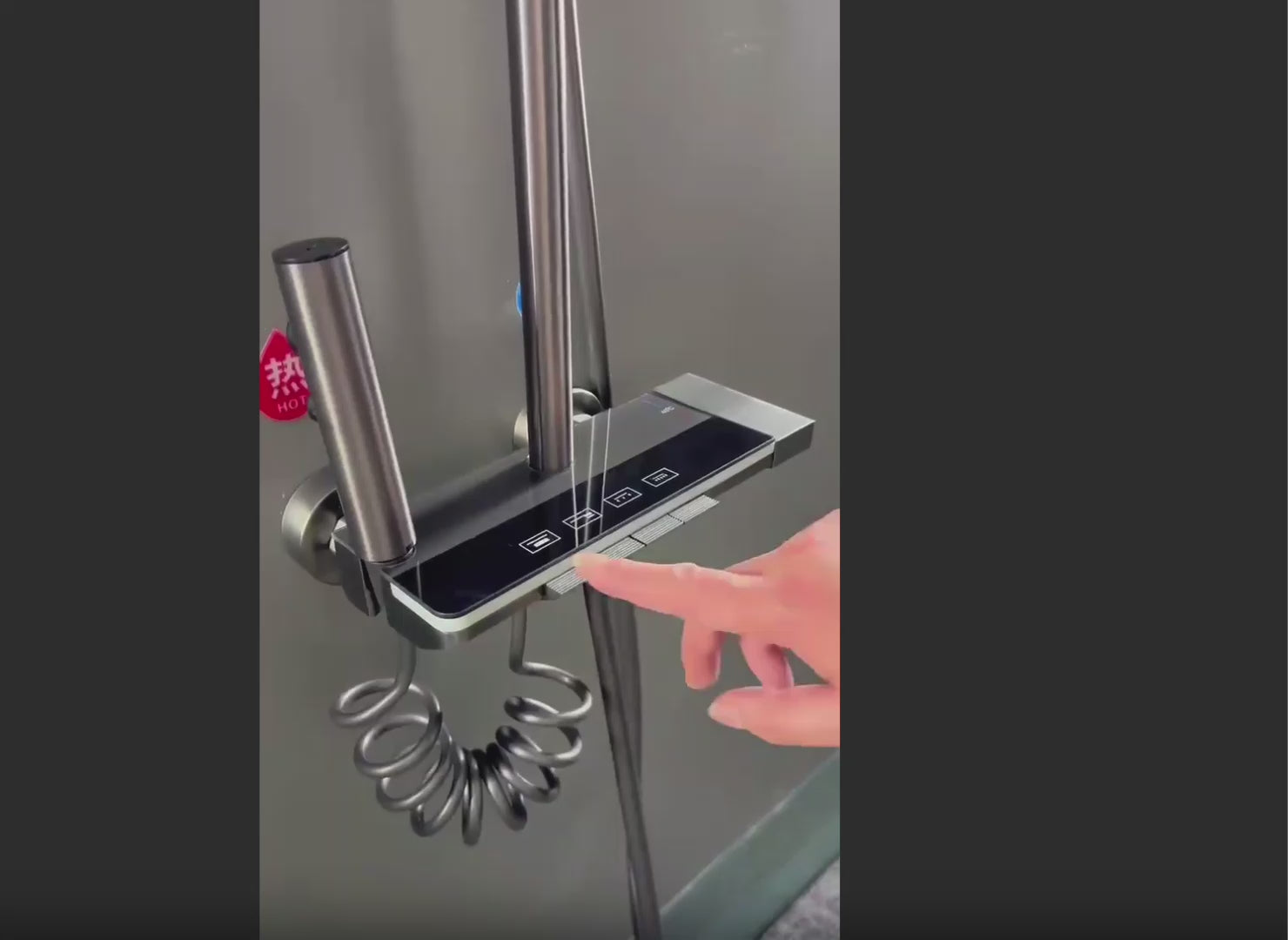 Modern Shower Set – Model 2 (Multi-Function with Self-Powered LED)